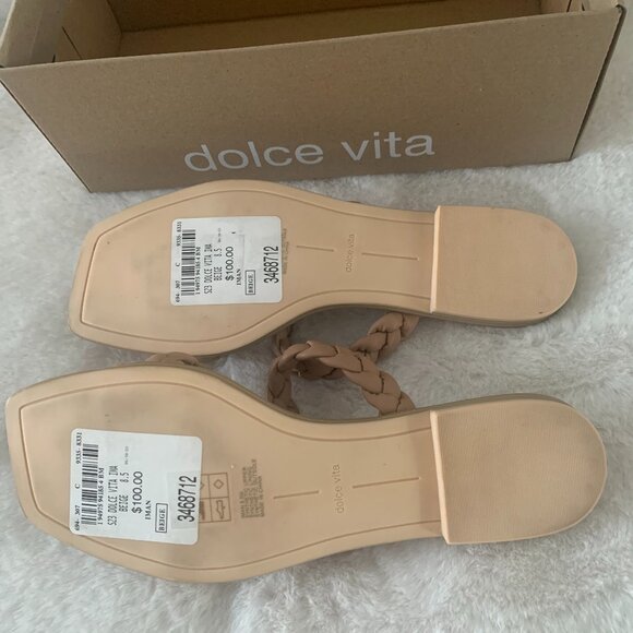 Dolce Vita Iman Braided Slide Sandals in Beige Size 8.5 NWT - Picture 5 of 7